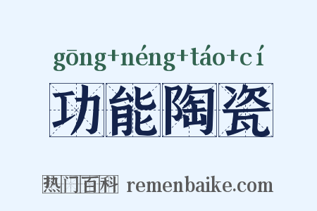 功能陶瓷是什么意思的图片